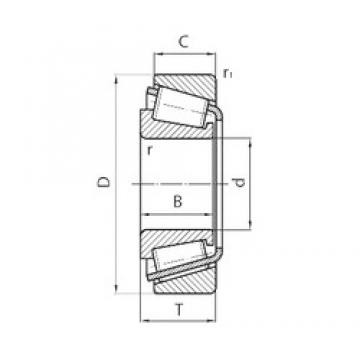 200 mm x 300 mm x 62 mm  Timken NP825236/NP443198 Rodamientos De Rodillos Cónicos