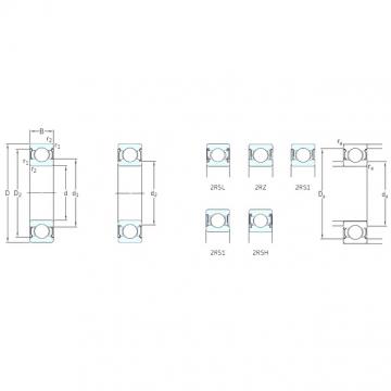 3 mm x 7 mm x 3 mm  SKF W638/3-2Z Cojinetes de bolas profundas