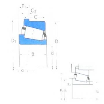 38,1 mm x 65,088 mm x 11,908 mm  Timken 13889/13836B Rodamientos De Rodillos Cónicos