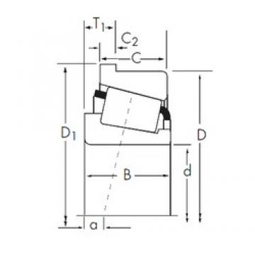 33,338 mm x 72 mm x 18,923 mm  Timken 26131/26283-B Rodamientos De Rodillos Cónicos