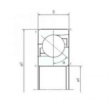 100 mm x 215 mm x 47 mm  NACHI 100TAF21 Cojinetes De Bola