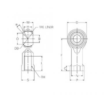 12 mm x 30 mm x 12 mm  NMB RBT12 Rodamientos Deslizantes