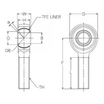 30 mm x 78 mm x 30 mm  NMB HRT30E Rodamientos Deslizantes