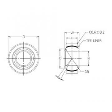 10 mm x 21 mm x 10 mm  NMB MBT10 Rodamientos Deslizantes