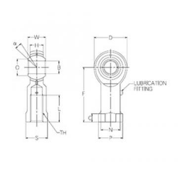 18 mm x 42 mm x 18 mm  NMB PR18 Rodamientos Deslizantes