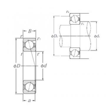 120 mm x 165 mm x 22 mm  NTN 7924C Cojinetes De Bola De Contacto Angular